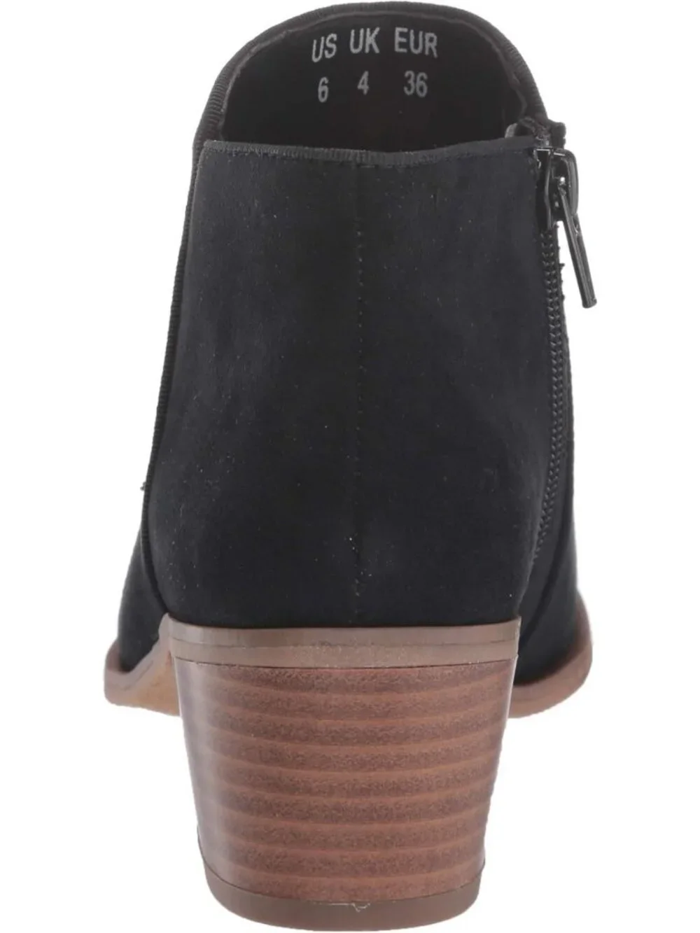 Stylish Low Heel Ankle Boots with Side Zipper & Stacked Block Heel for Women